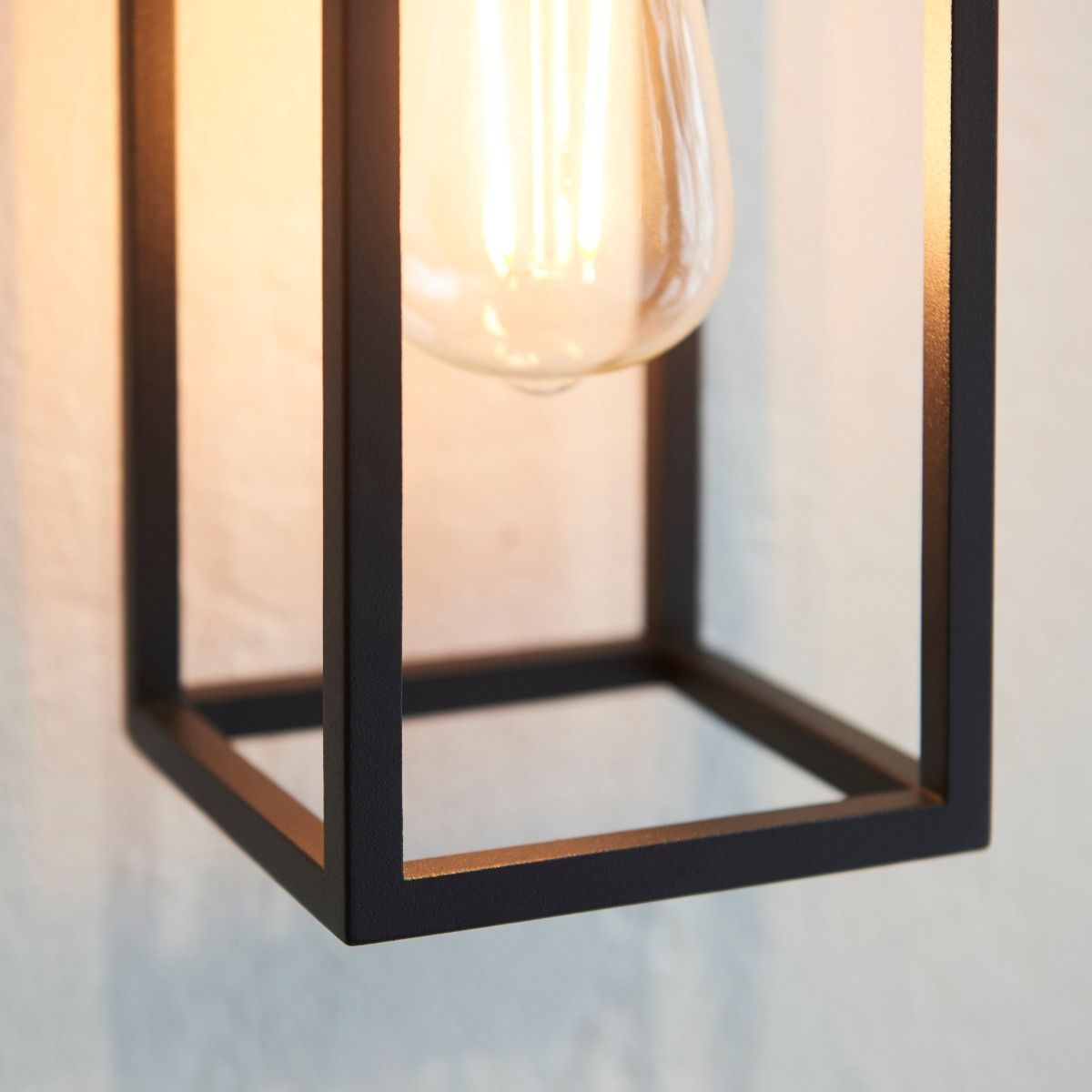 Herbert 1 Light Black IP44 Wall Light