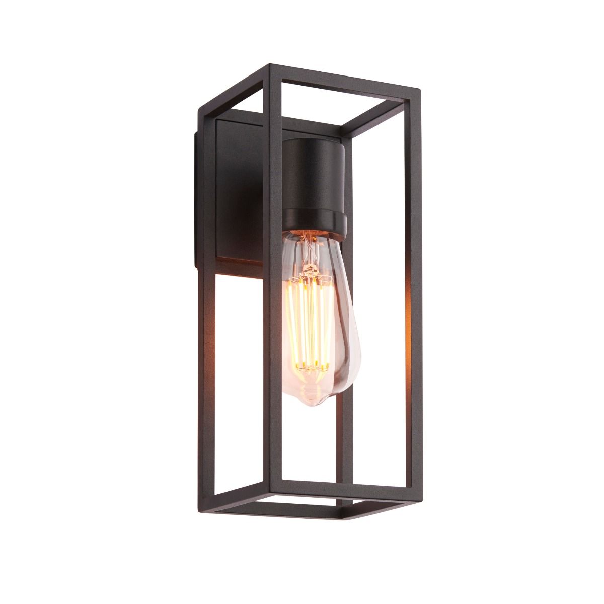 Herbert 1 Light Black IP44 Wall Light