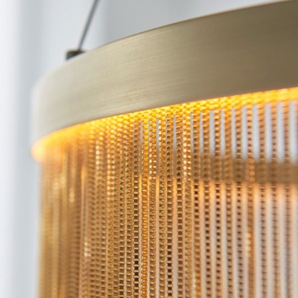 Zelma Satin Brass LED Ceiling Pendant