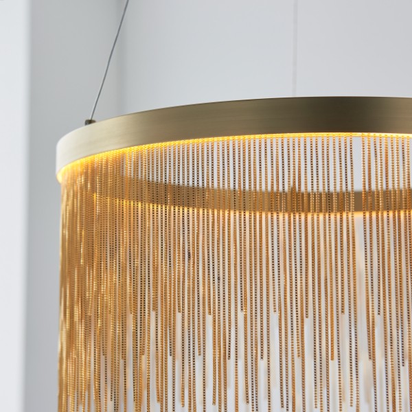 Zelma Satin Brass LED Ceiling Pendant