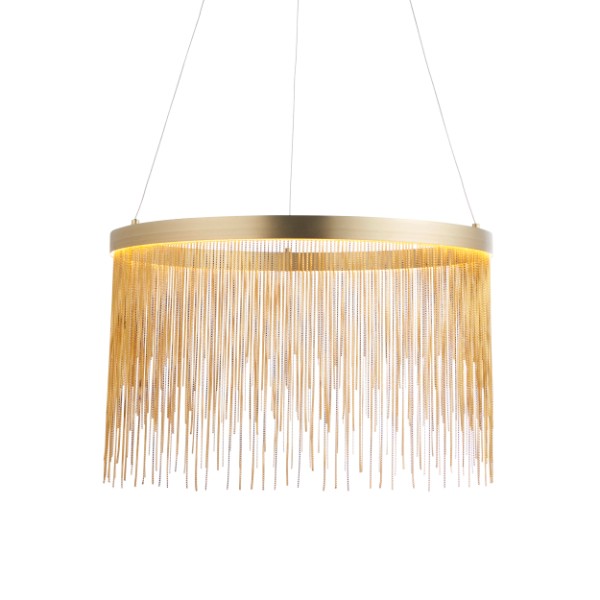 Zelma Satin Brass LED Ceiling Pendant