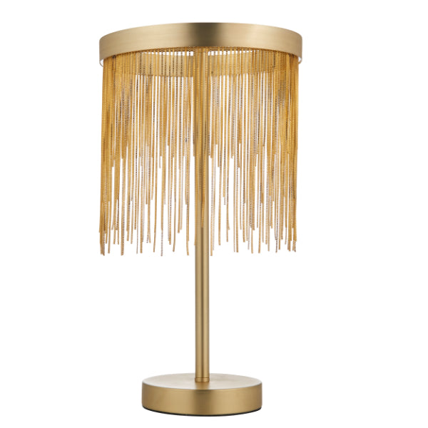 Zelma LED Satin Brass Table Lamp