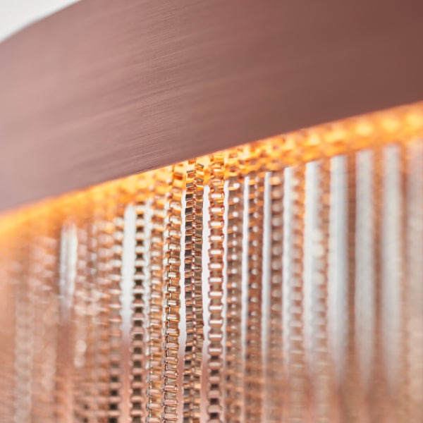 Zelma LED Brushed Copper Ceiling Pendant