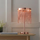 Zelma Brushed Copper LED Table Lamp