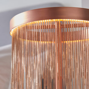 Zelma LED Brushed Copper Table Lamp