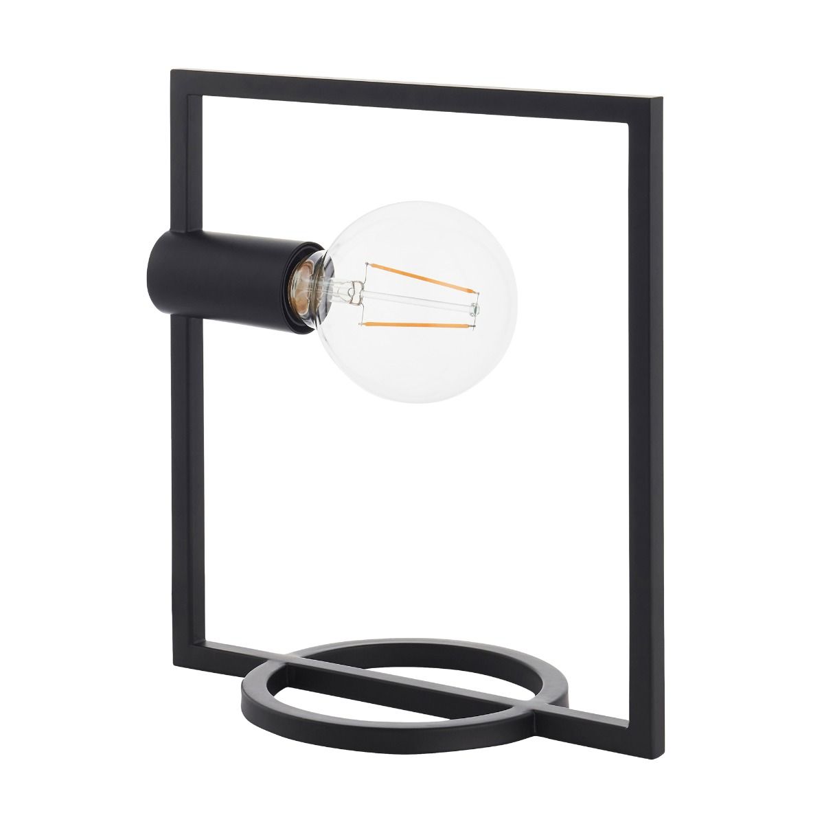 Shape 1 Light Black Rectangle Table Lamp