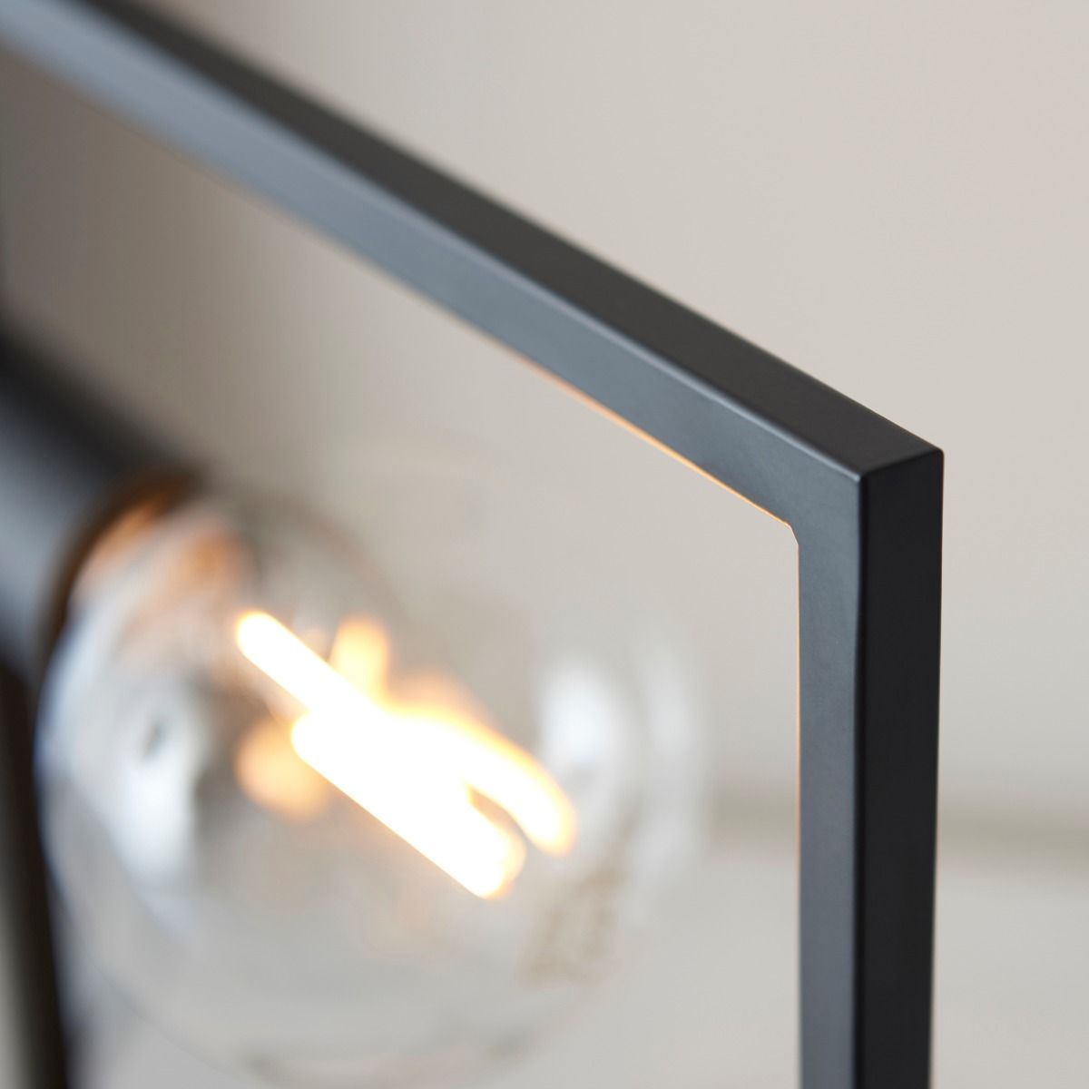 Shape 1 Light Black Rectangle Table Lamp