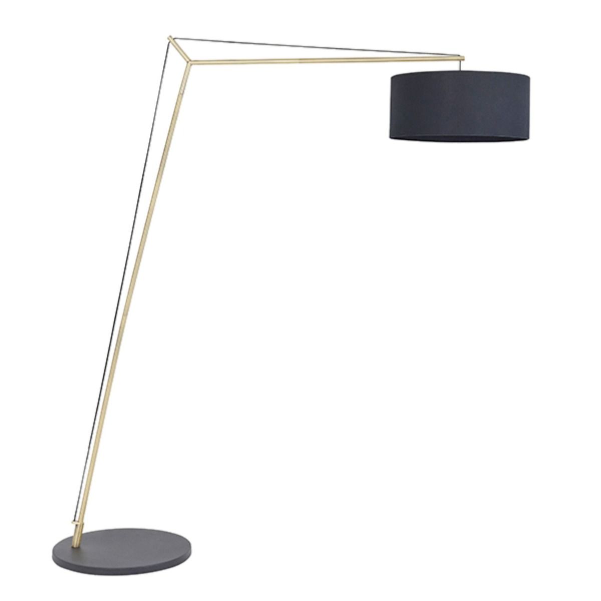 Zaira Brass and Black Floor Lamp