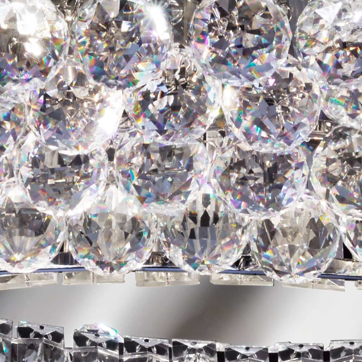Vesuvius Oval 10 Light Crystal Chandelier