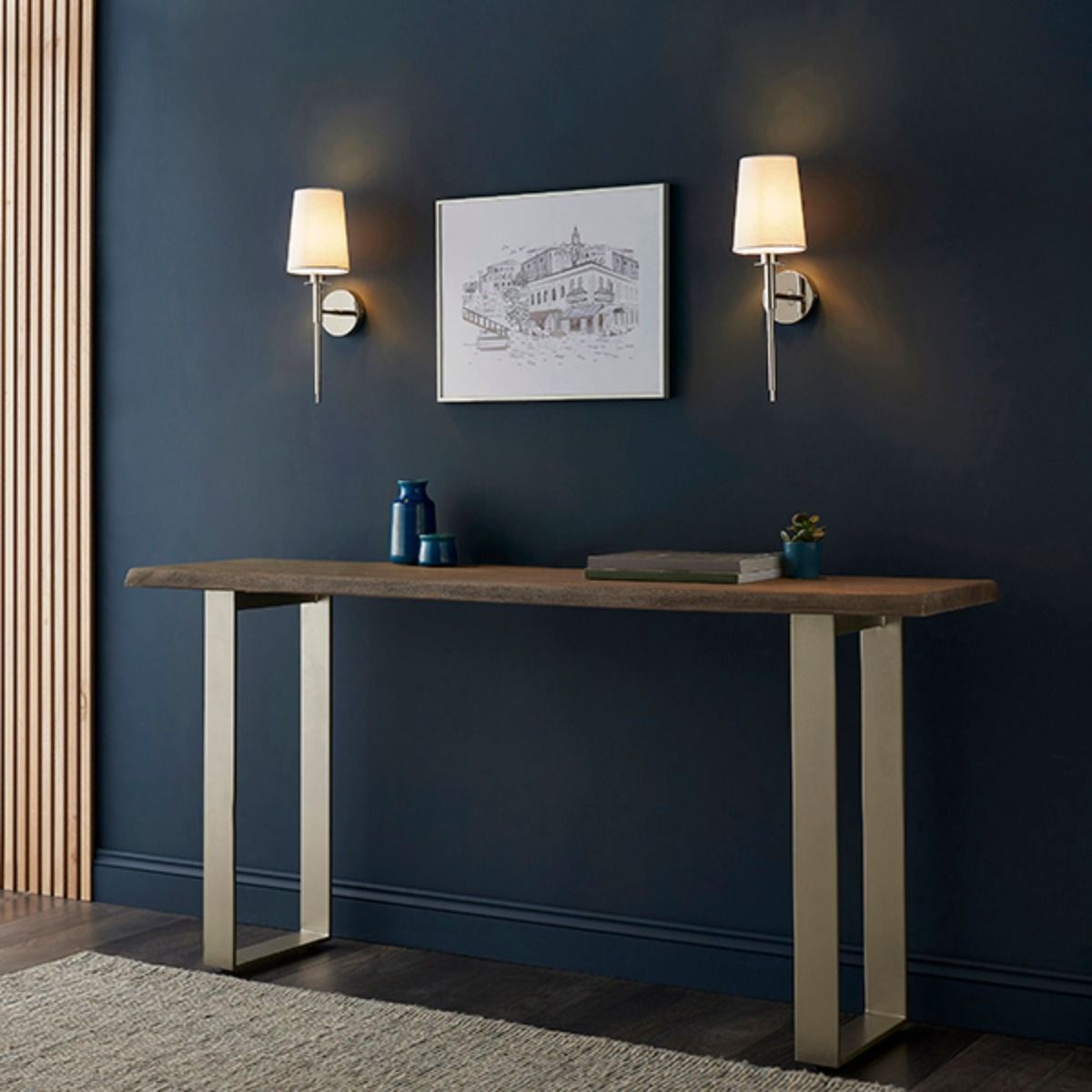 Carlota Nickel and White Wall Bracket