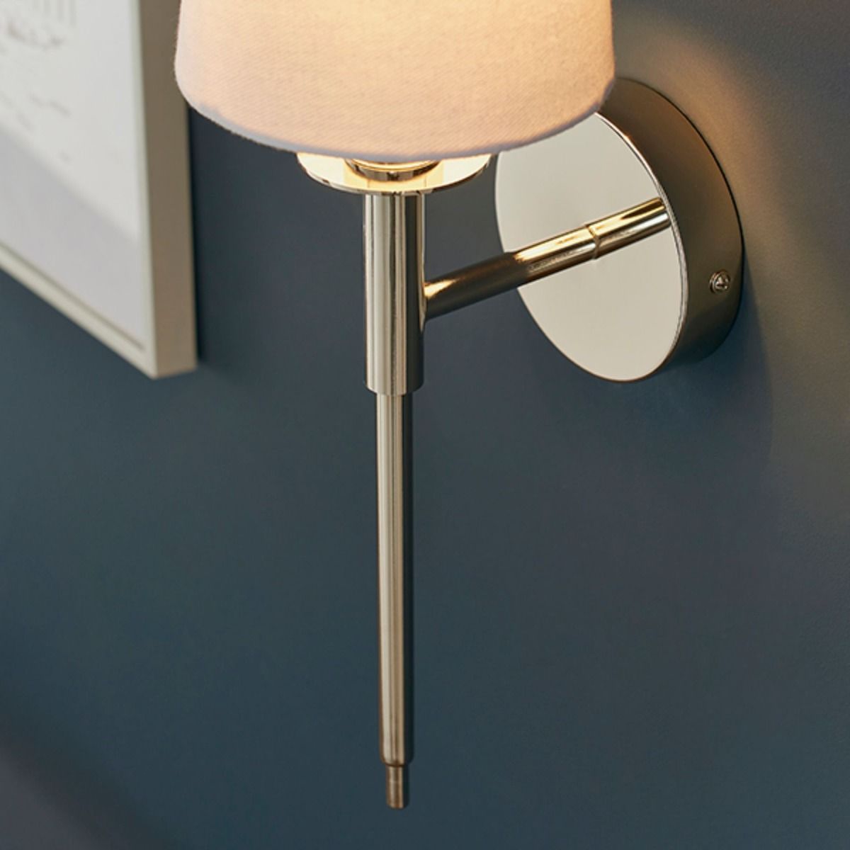 Carlota Nickel and White Wall Bracket