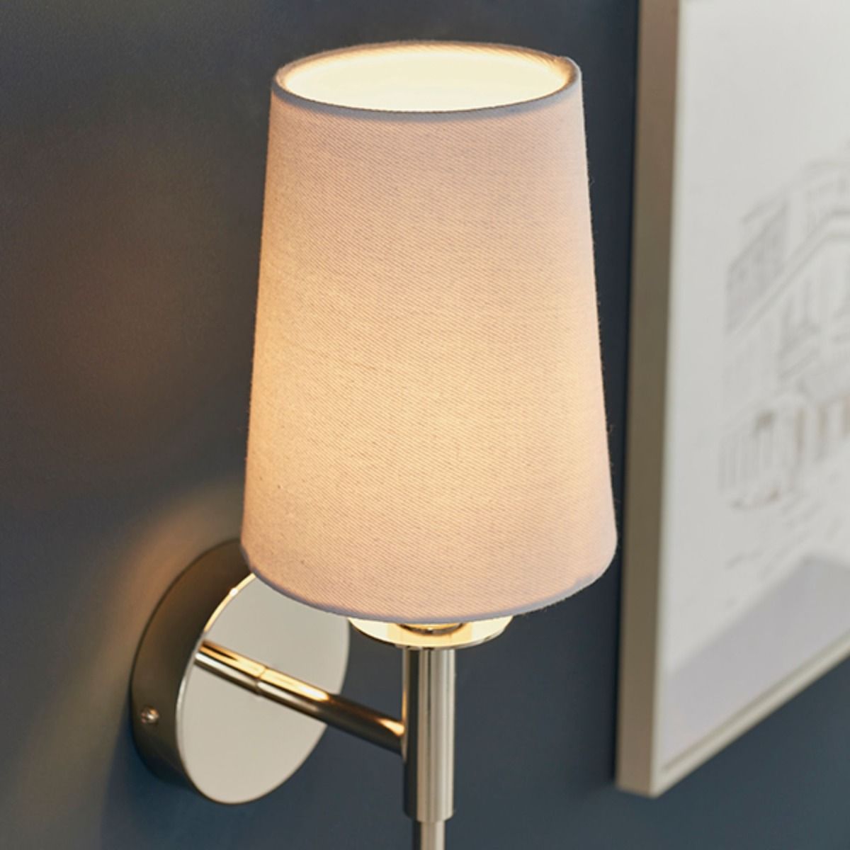 Carlota Nickel and White Wall Bracket