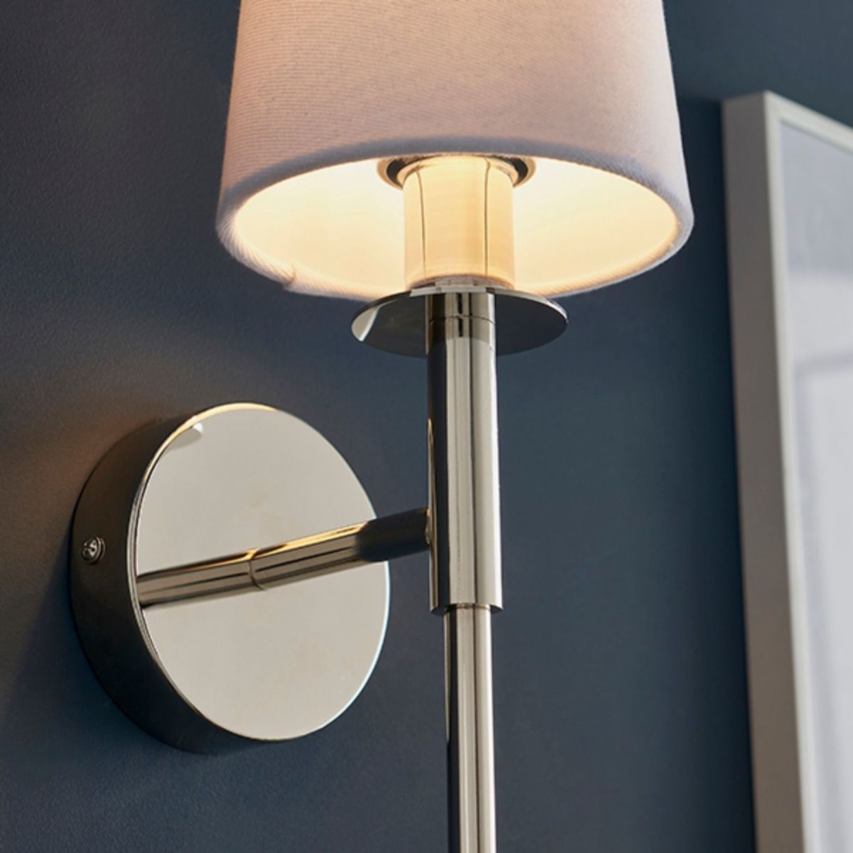Carlota Nickel and White Wall Bracket
