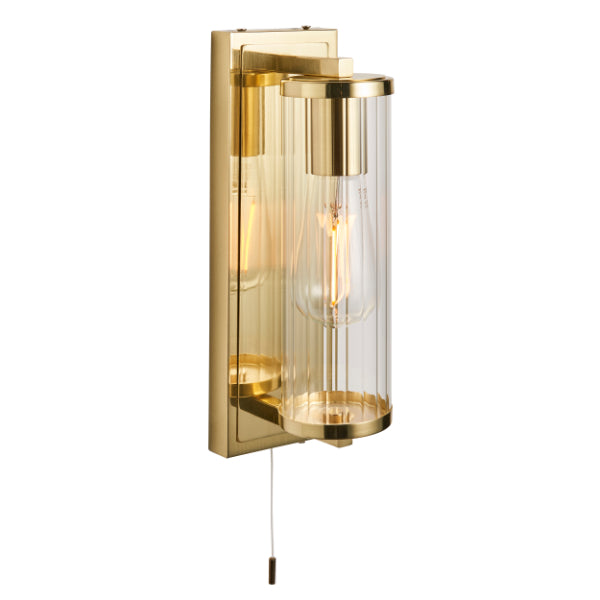 Avet Satin Brass IP44 Bathroom Wall Light