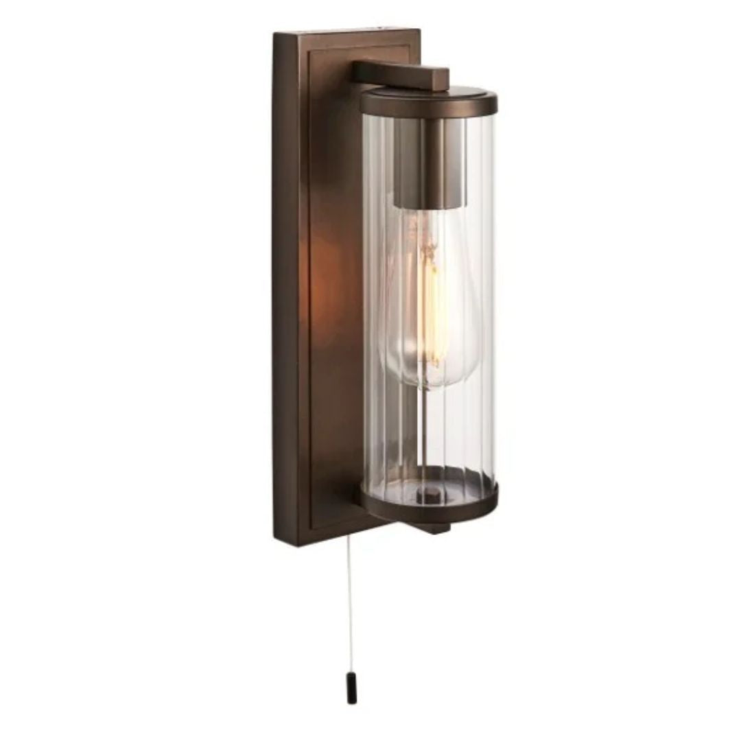 Avet Bronze IP44 Bathroom Wall Light