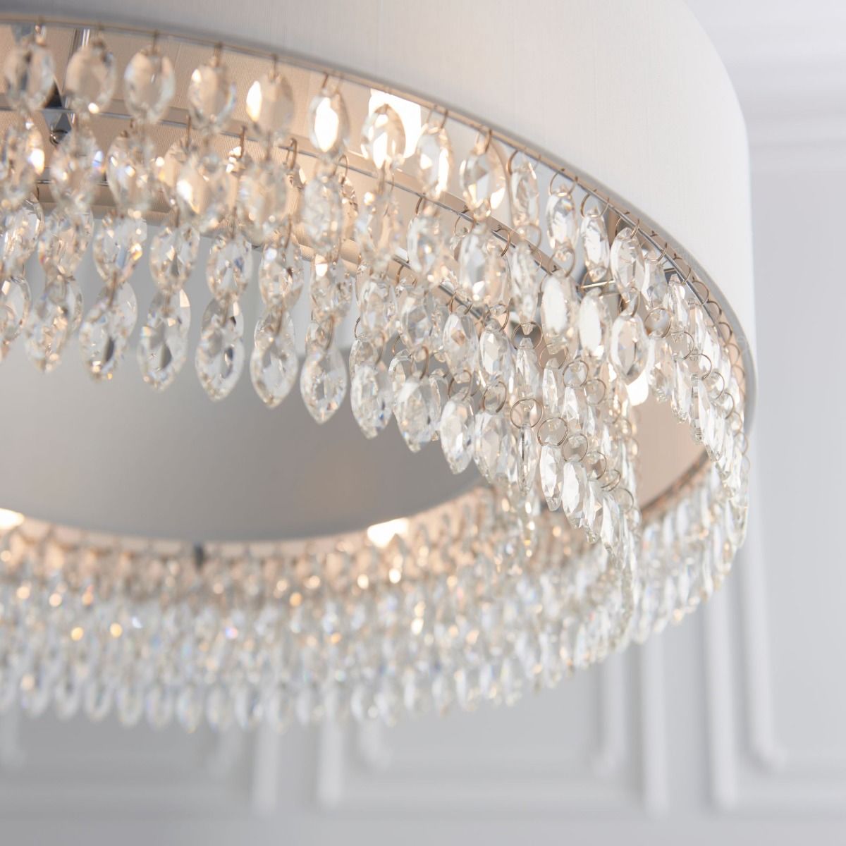 Malmesbury 6 Light Polished Chrome & Crystal Ceiling Pendant