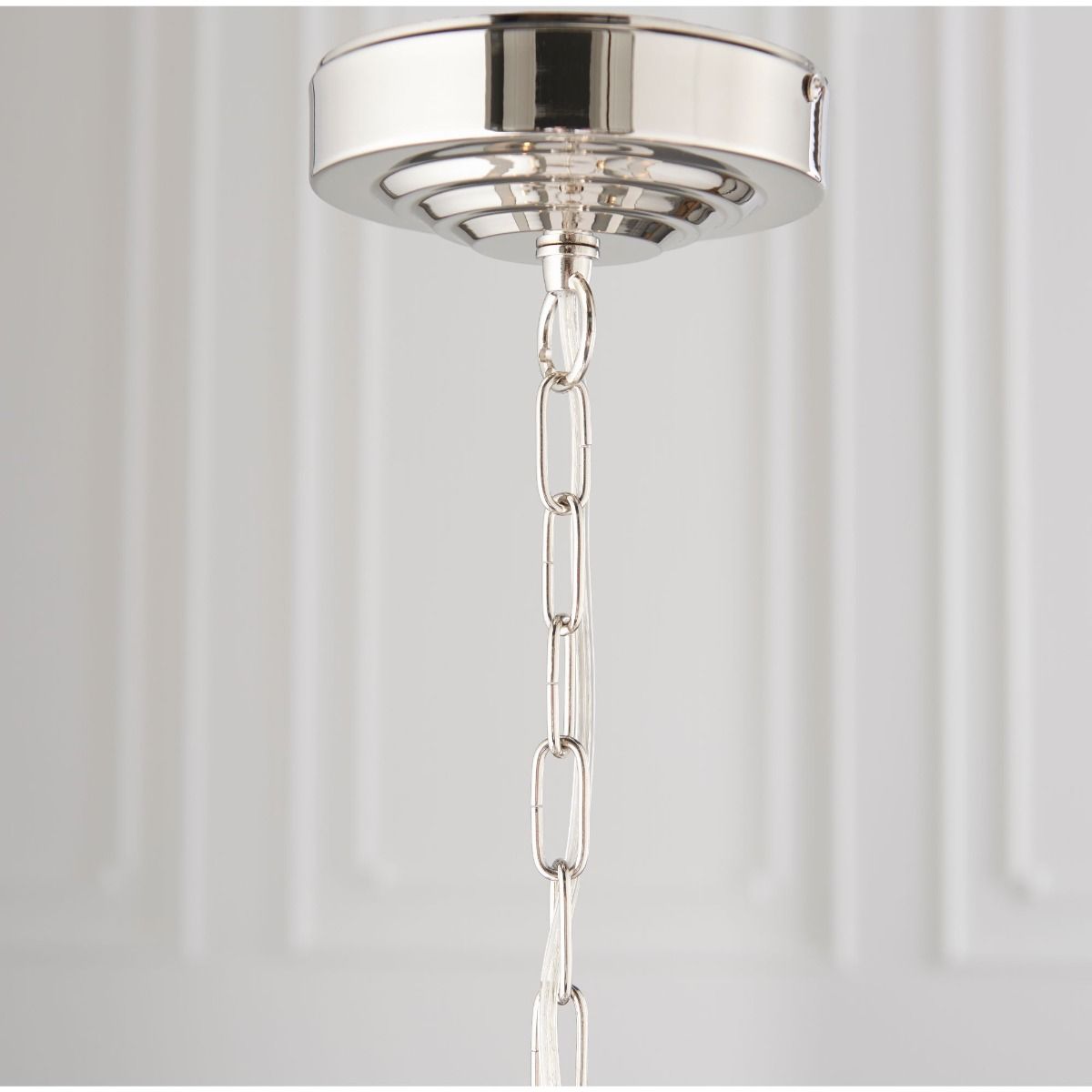 Highclere 8 Light Nickel & Charcoal Ceiling Pendant