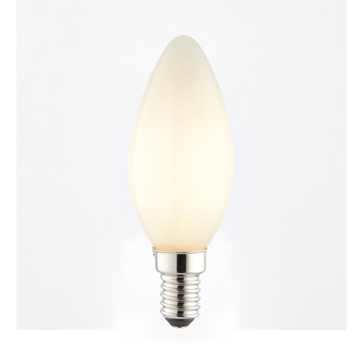E14/SES 4w LED Candle Coated Cool White Dimmable Light Bulb