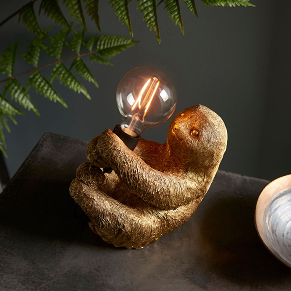 Snooze Vintage Gold Table Lamp