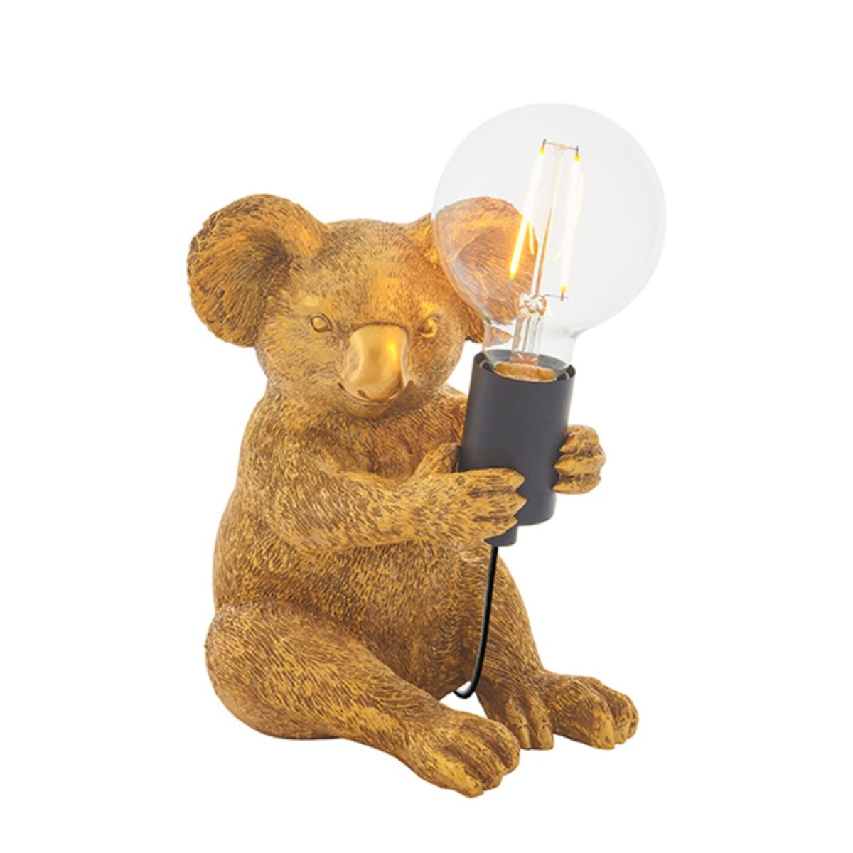 Wiggles Vintage Gold Table Lamp