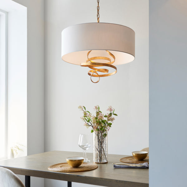 Natela Gold Leaf Ceiling Pendant