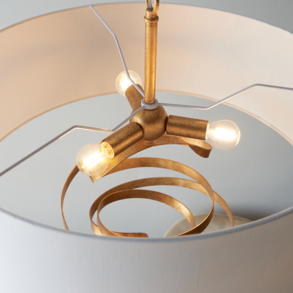 Natela Gold Leaf Ceiling Pendant