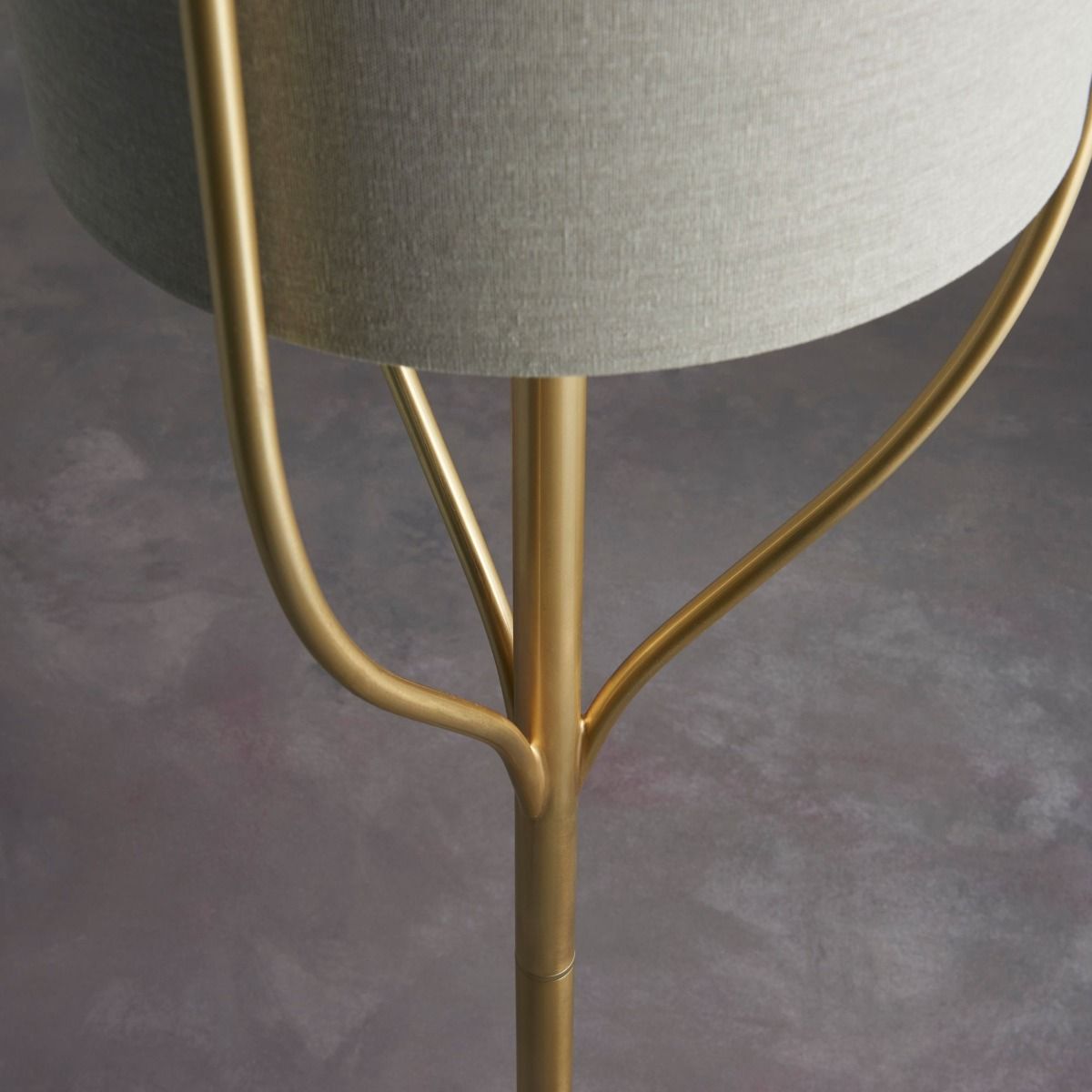 Fraser 1 Light Satin Brass Floor Lamp
