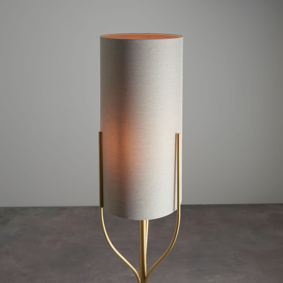 Fraser 1 Light Satin Brass Floor Lamp