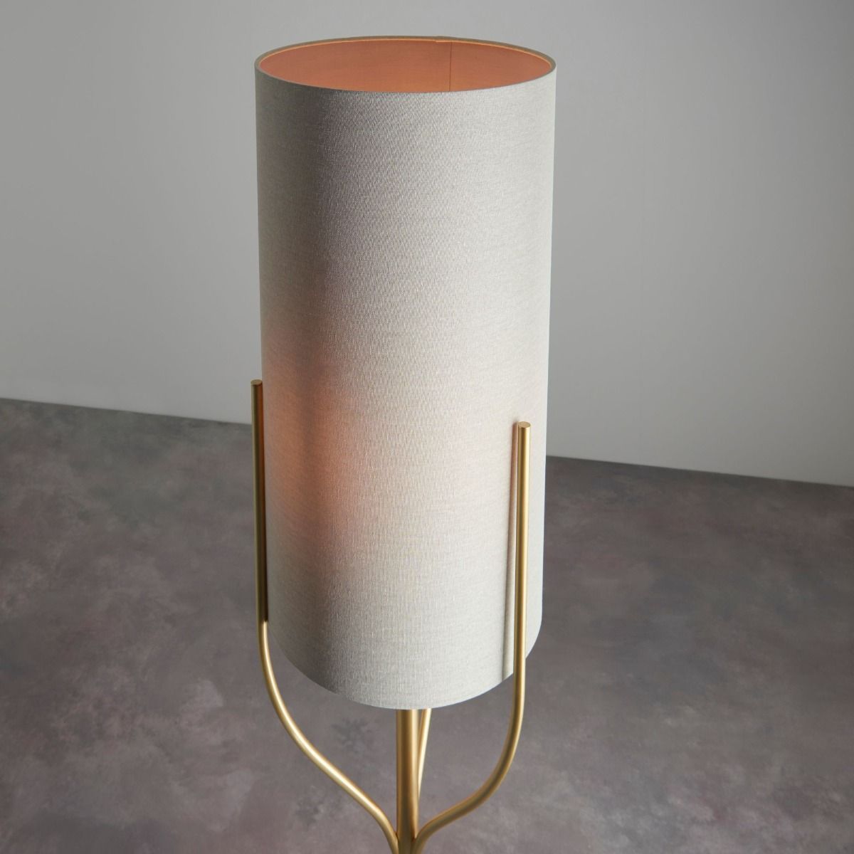 Fraser 1 Light Satin Brass Floor Lamp