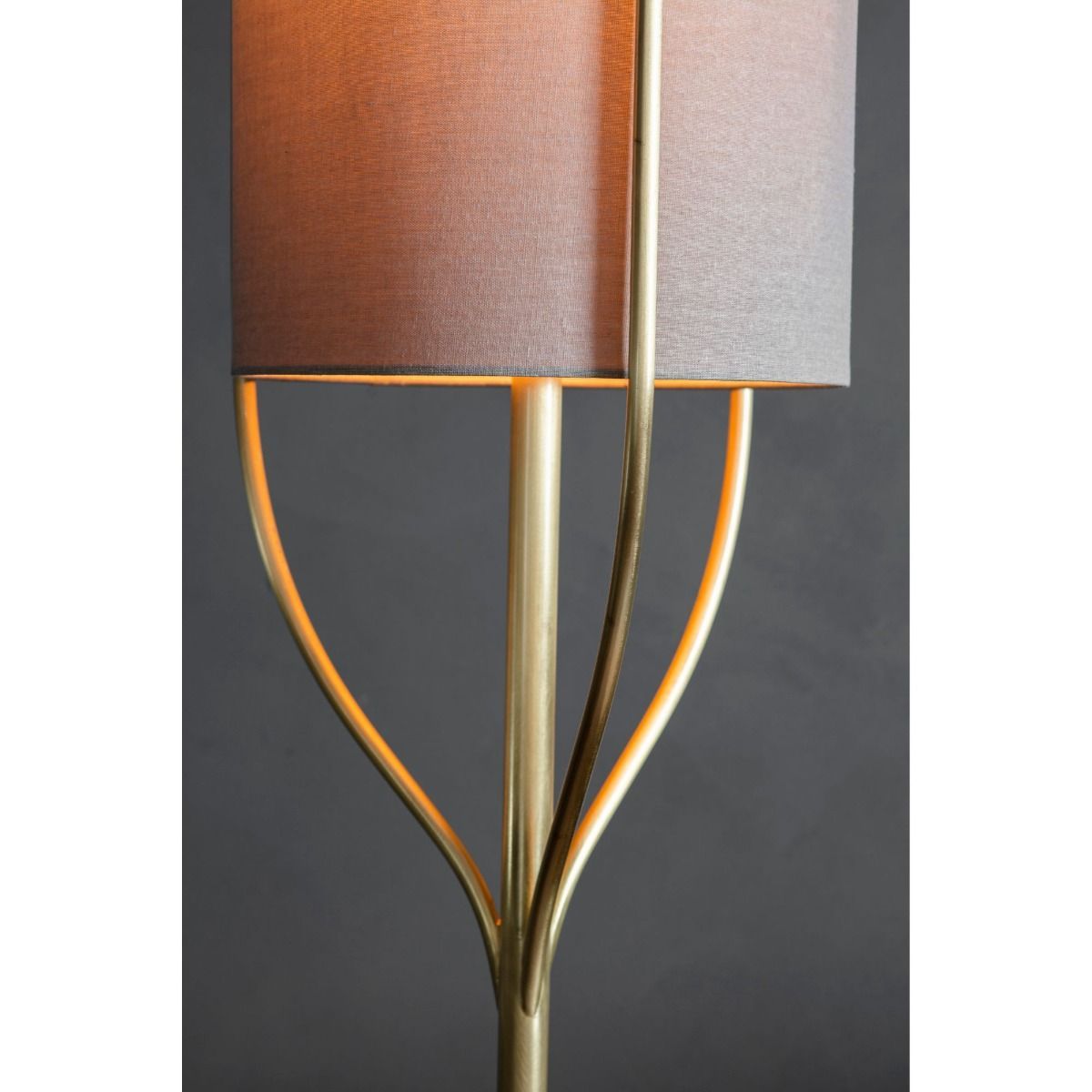 Fraser 1 Light Satin Brass Floor Lamp