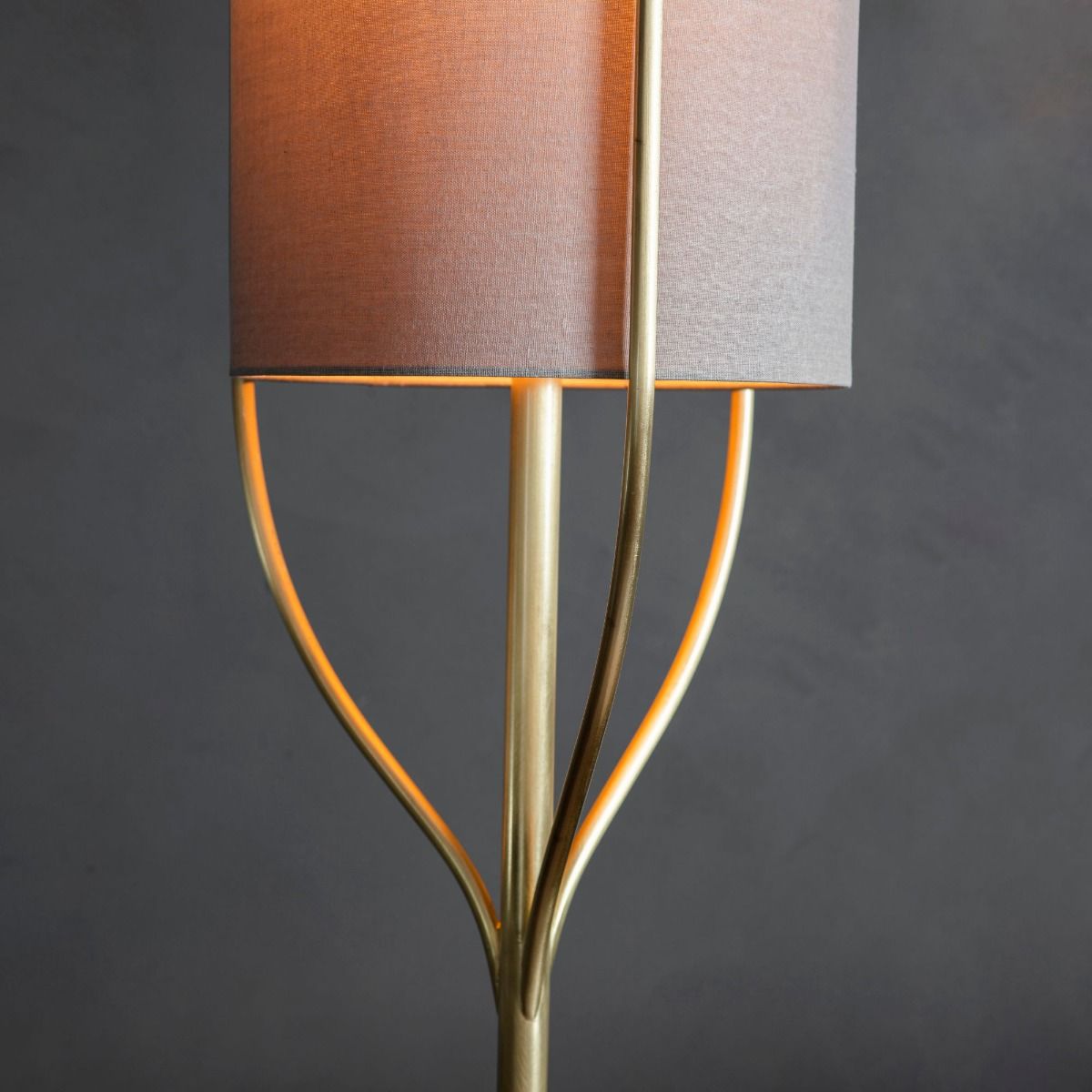 Fraser 1 Light Satin Brass Floor Lamp