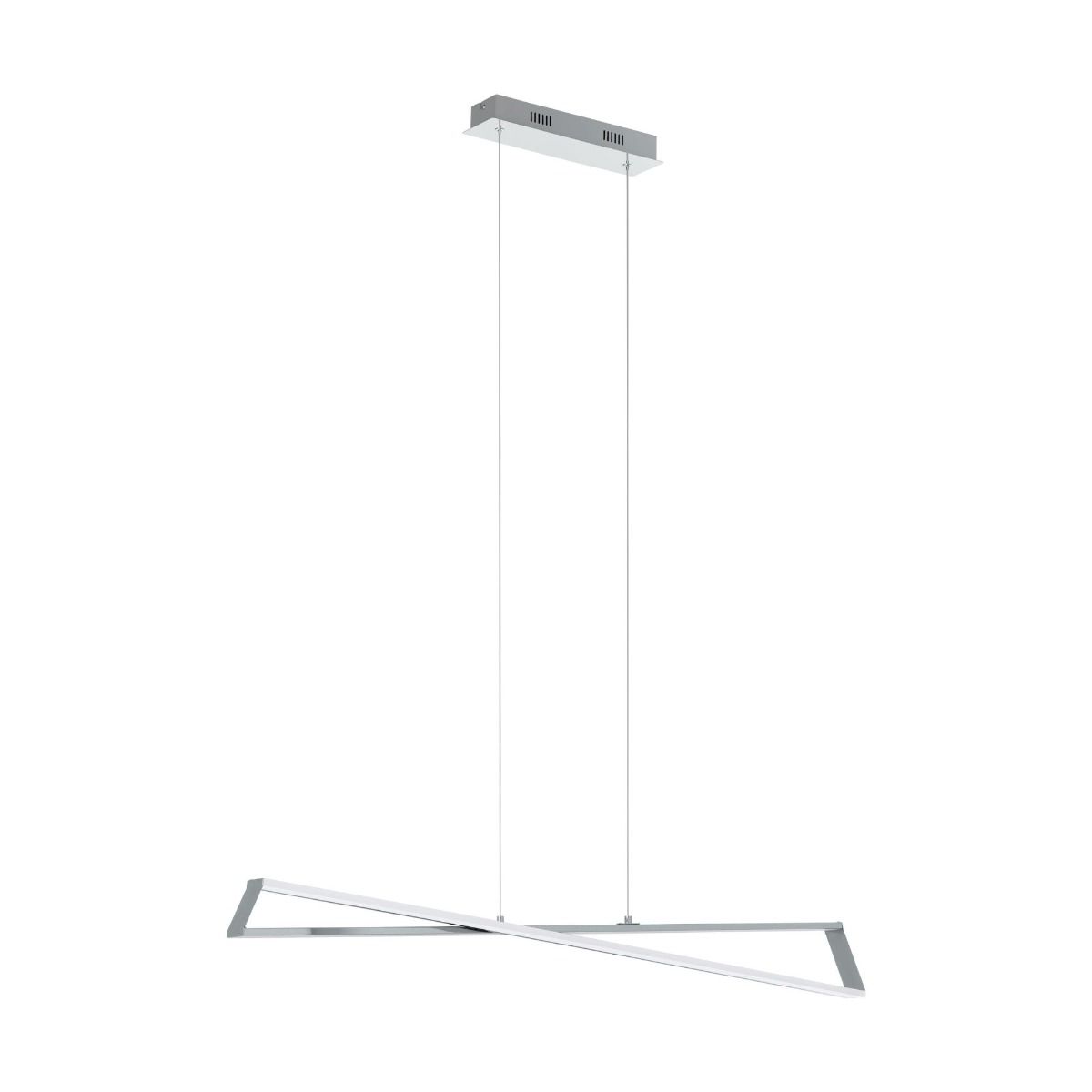 Agrela 2 Light Polished Chrome LED Linear Ceiling Pendant