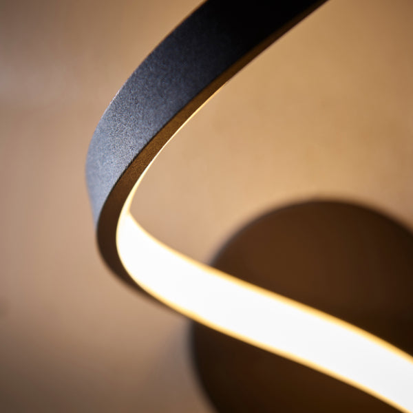 Astral Outdoor LED Black Wall Light IP44