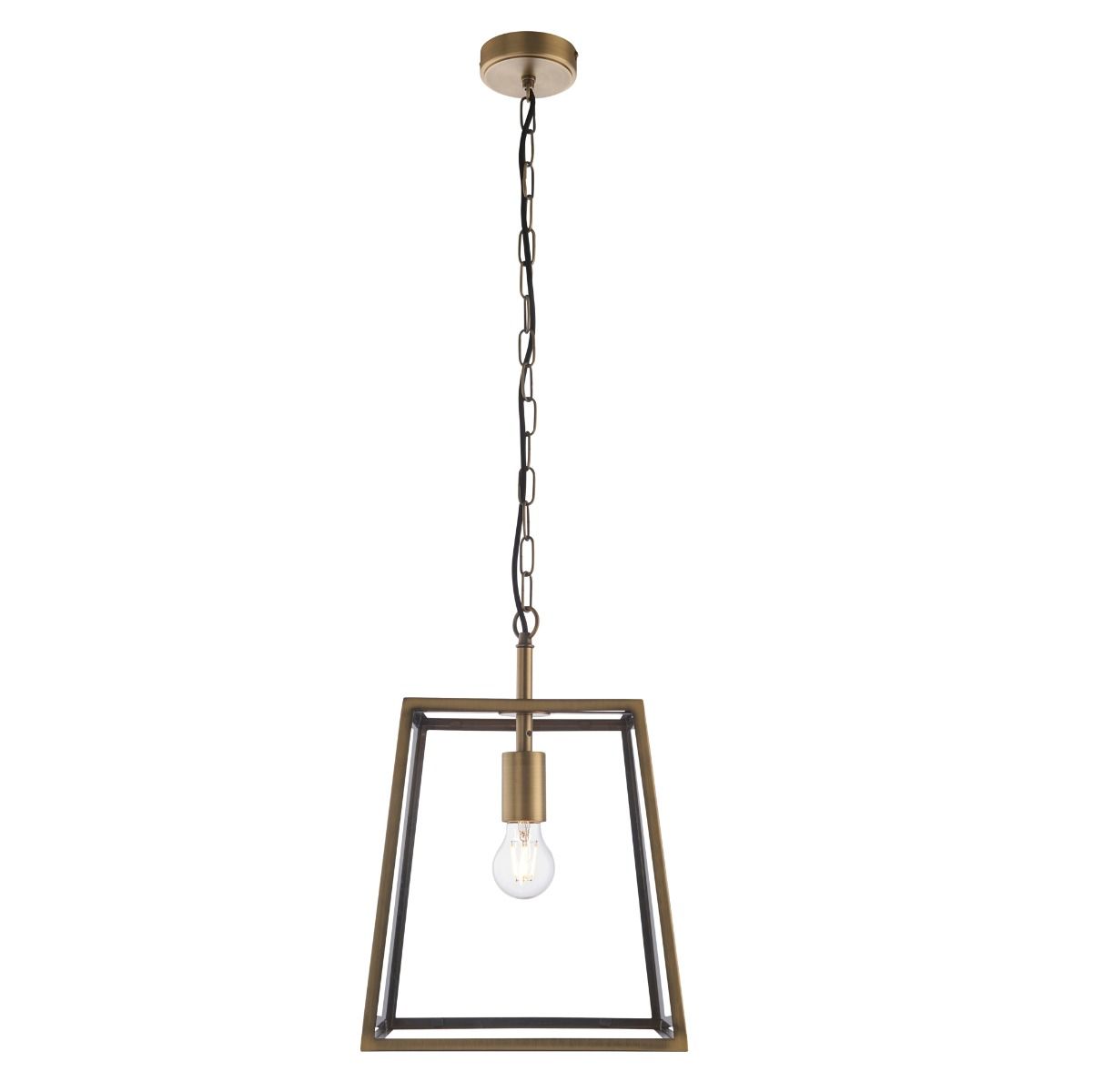 Hurst 1 Light Antique Brass Ceiling Pendant