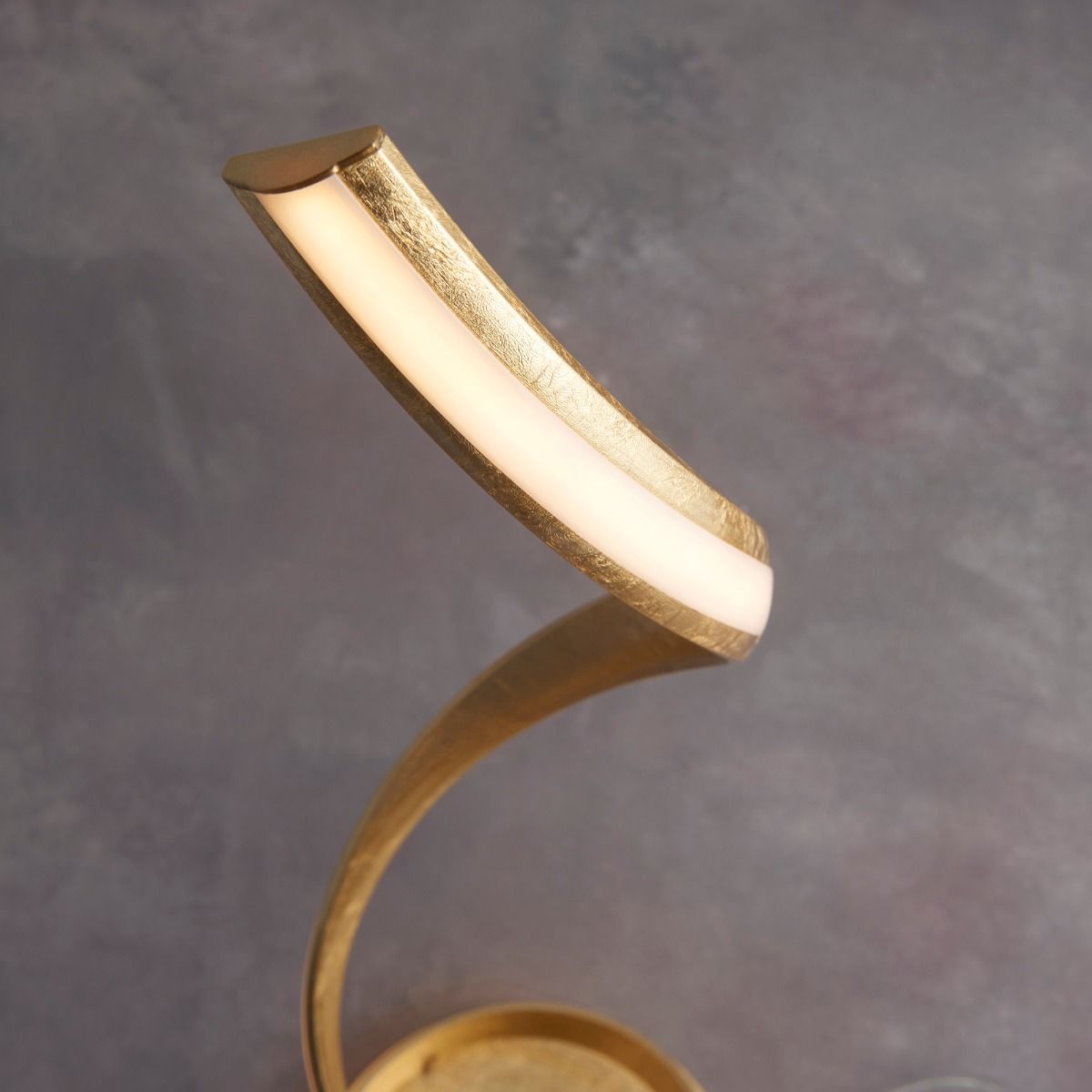Aria LED Gold Leaf Floor Lamp