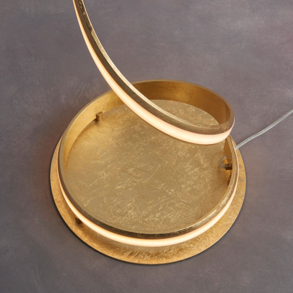 Aria LED Gold Leaf Floor Lamp