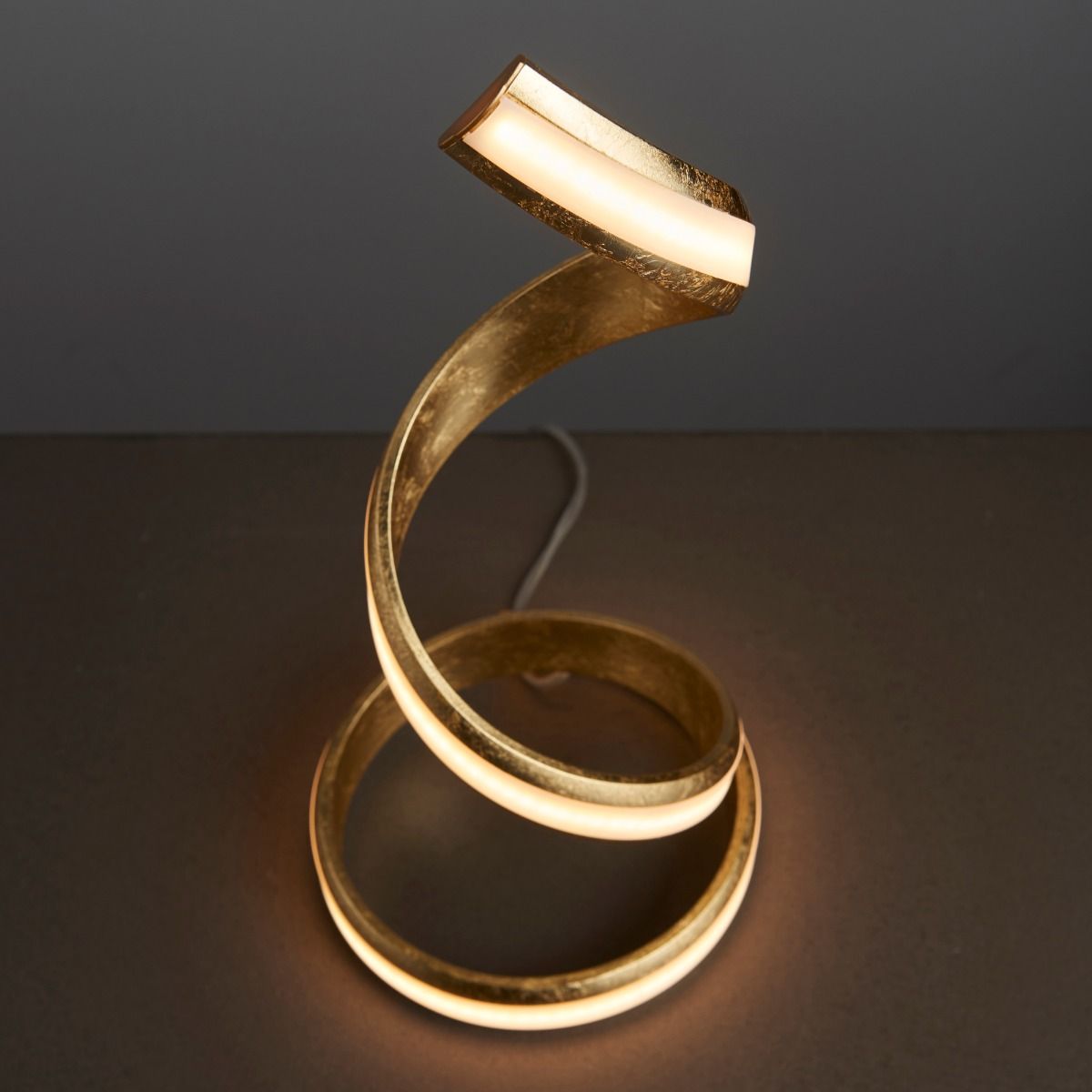 Aria Gold Leaf LED Table Lamp