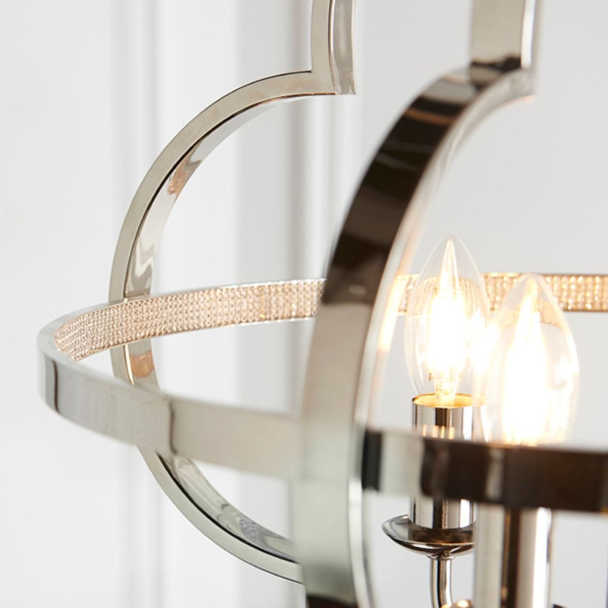 Vale 4 Light Nickel Ceiling Light