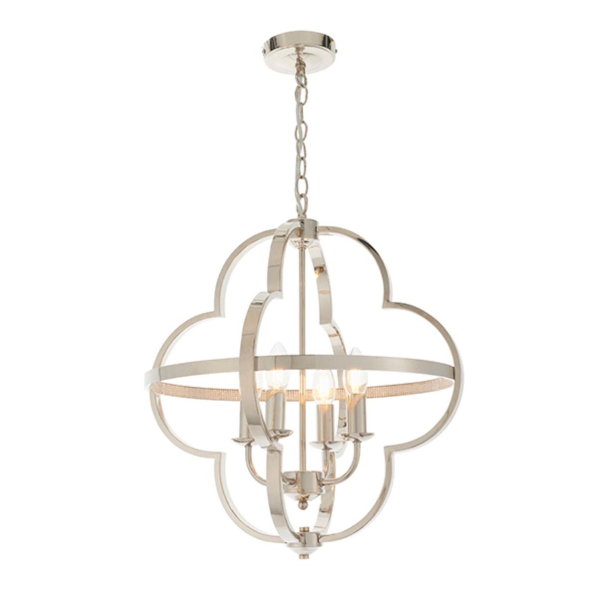 Vale 4 Light Nickel Ceiling Light