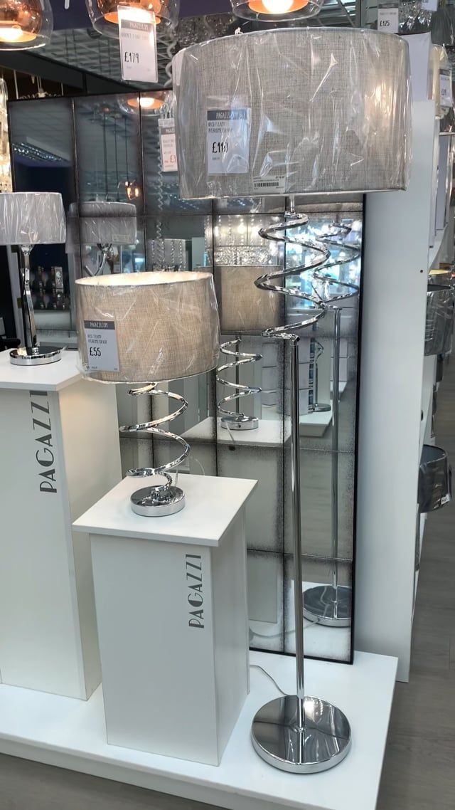 Kasi 158cm Floor Lamp Polished Chrome