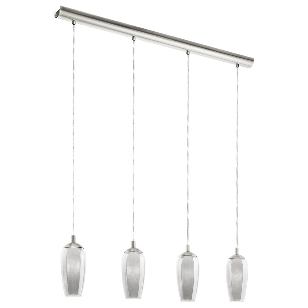 Stephie 4 Light Ceiling Light Bar Satin Nickel