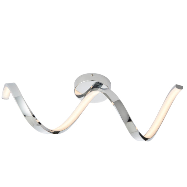 Astral LED Polished Chrome Flush Ceiling Light IP44