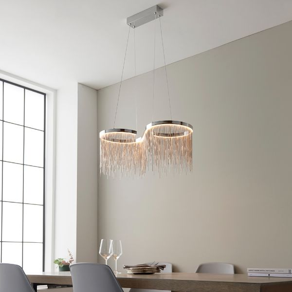 Orphelia LED Polished Chrome Pendant