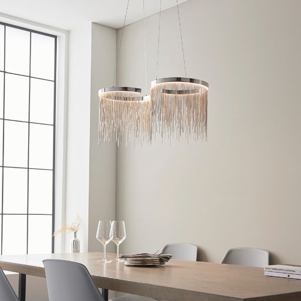 Orphelia LED Polished Chrome Pendant