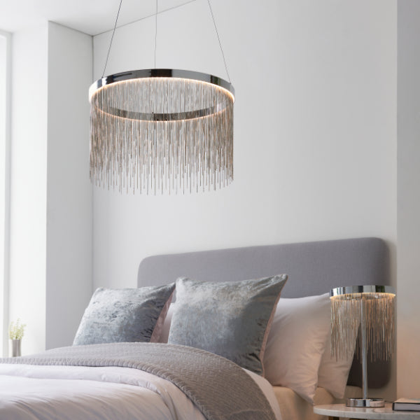 Zelma Colour Changing Polished Chrome LED Ceiling Pendant