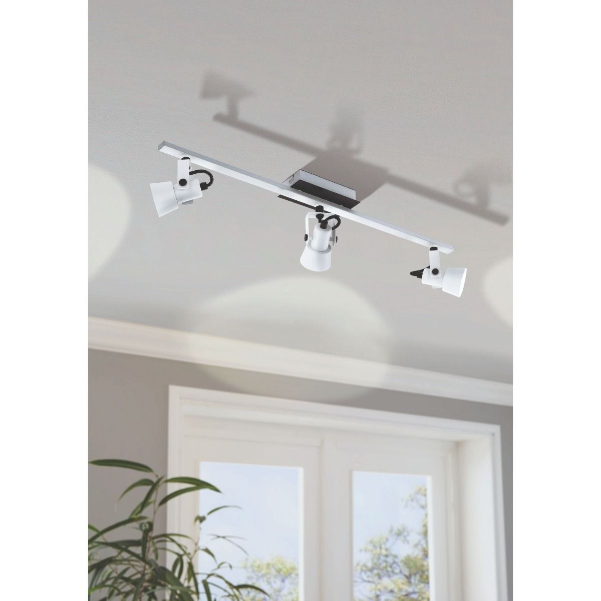Trillo 3 Light White Spot Bar Ceiling Light