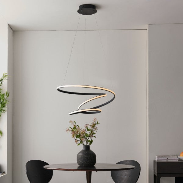 Dune LED Matt Black Ceiling Pendant