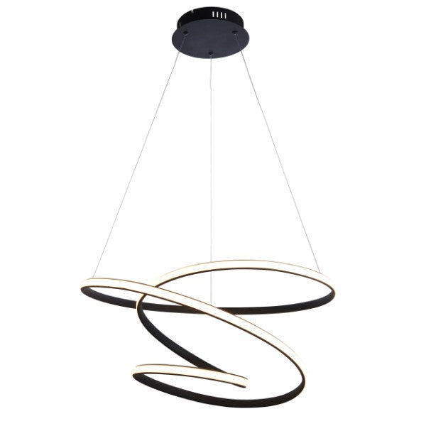 Dune LED Matt Black Ceiling Pendant