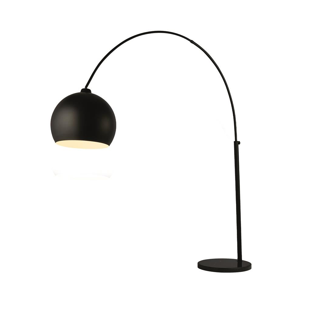 Giant Matte Black Arc Floor Lamp