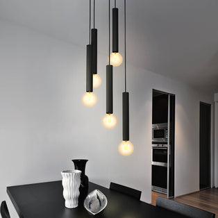 Cortenova 5 Light Matte Black Ceiling Pendant